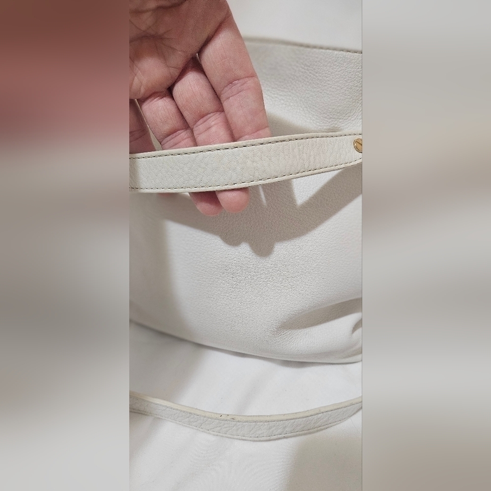 MICHAEL KORS WHITE LEATHER SHOULDER BAG - Picture 3 of 7